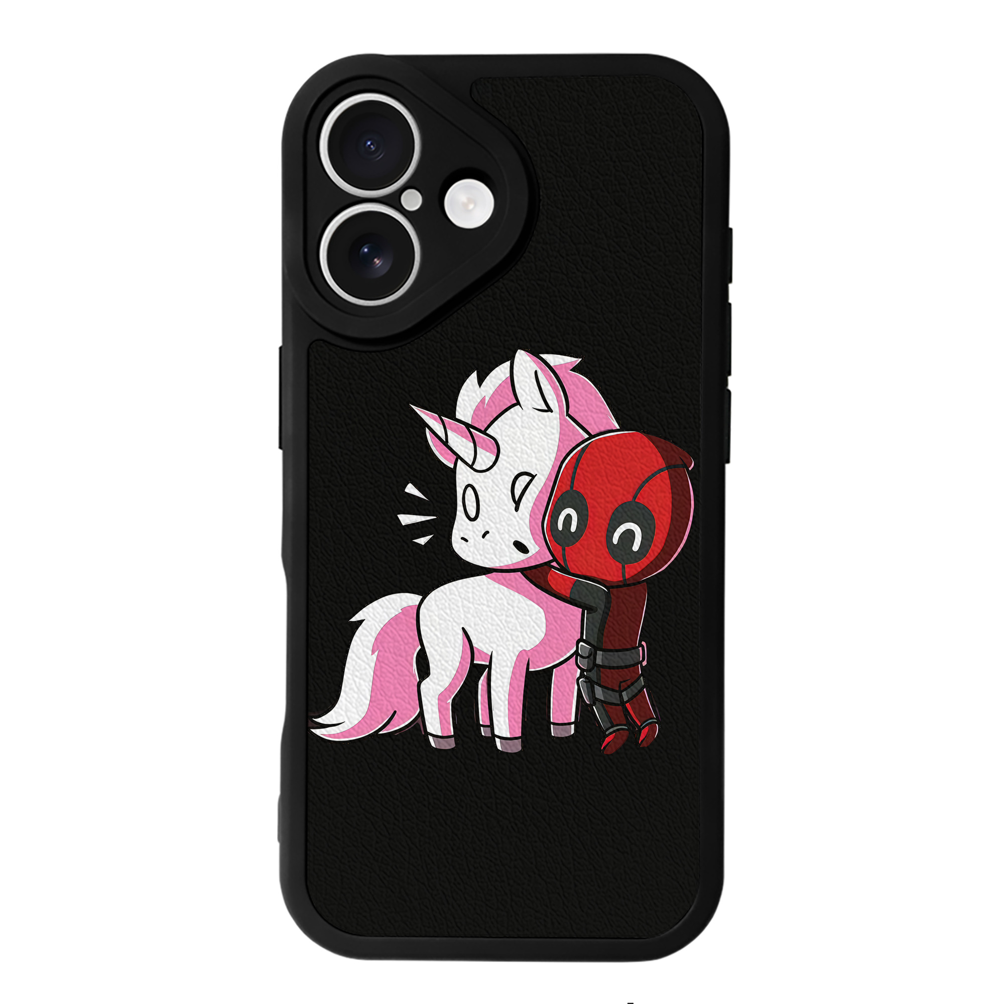 （画像用） Deadpool デッドプール 【iPhone 16シリーズ対応】シリコンスマホケース（レザー調） 材質：シリコン